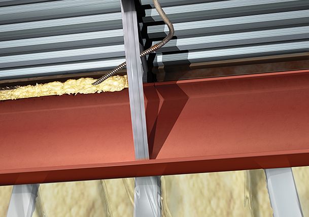 DuPont™ Froth-Pak™ Foam Insulation sealing gap in transition