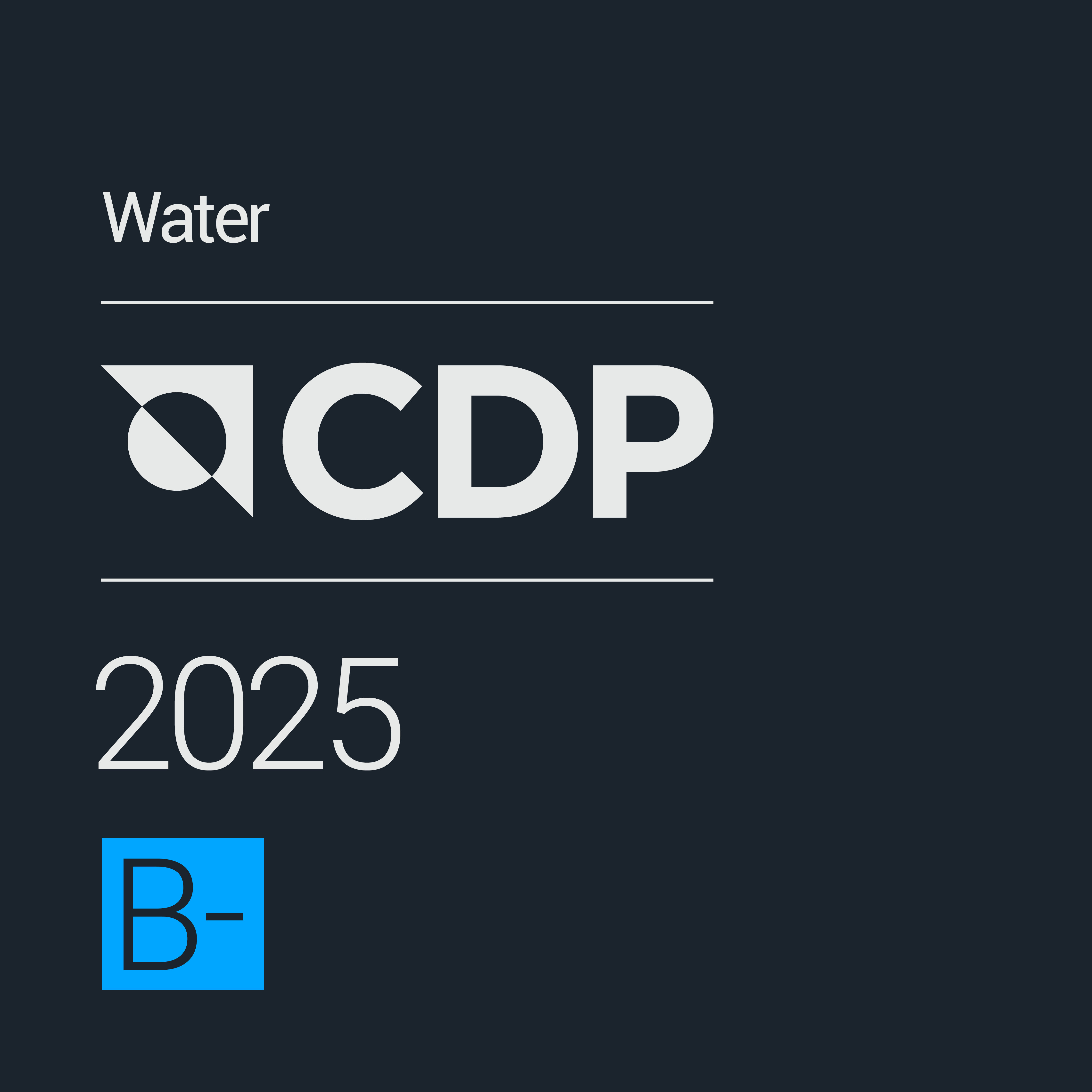 2025 CDP Water Score