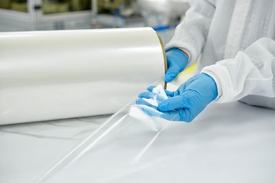 Clear Tedlar® protective film.