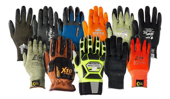 DuPont™ Kevlar® 製の手袋は、さまざまな色が用意されています