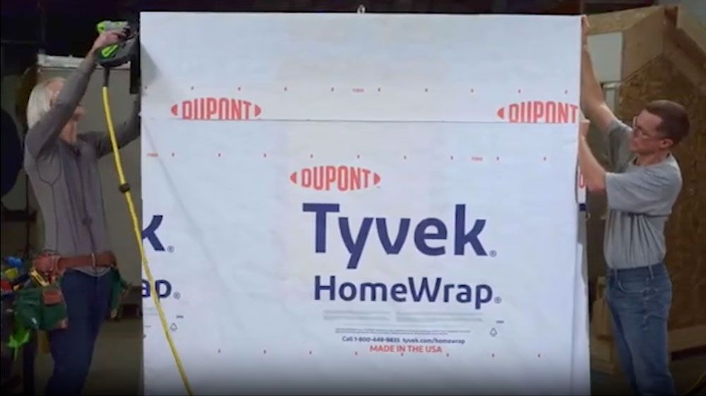 Installing Tyvek HomeWrap