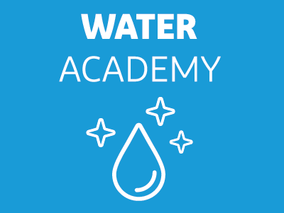 DuPont Water Solutions Water Academy logo with drop of water