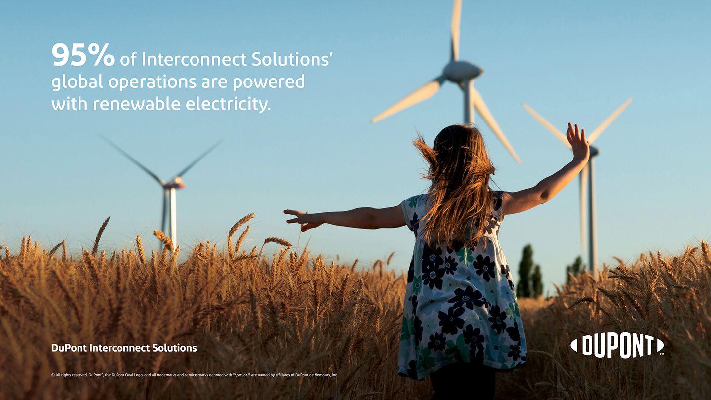 95% of Interconnect Solutions' global operations are powered with renewable electricity