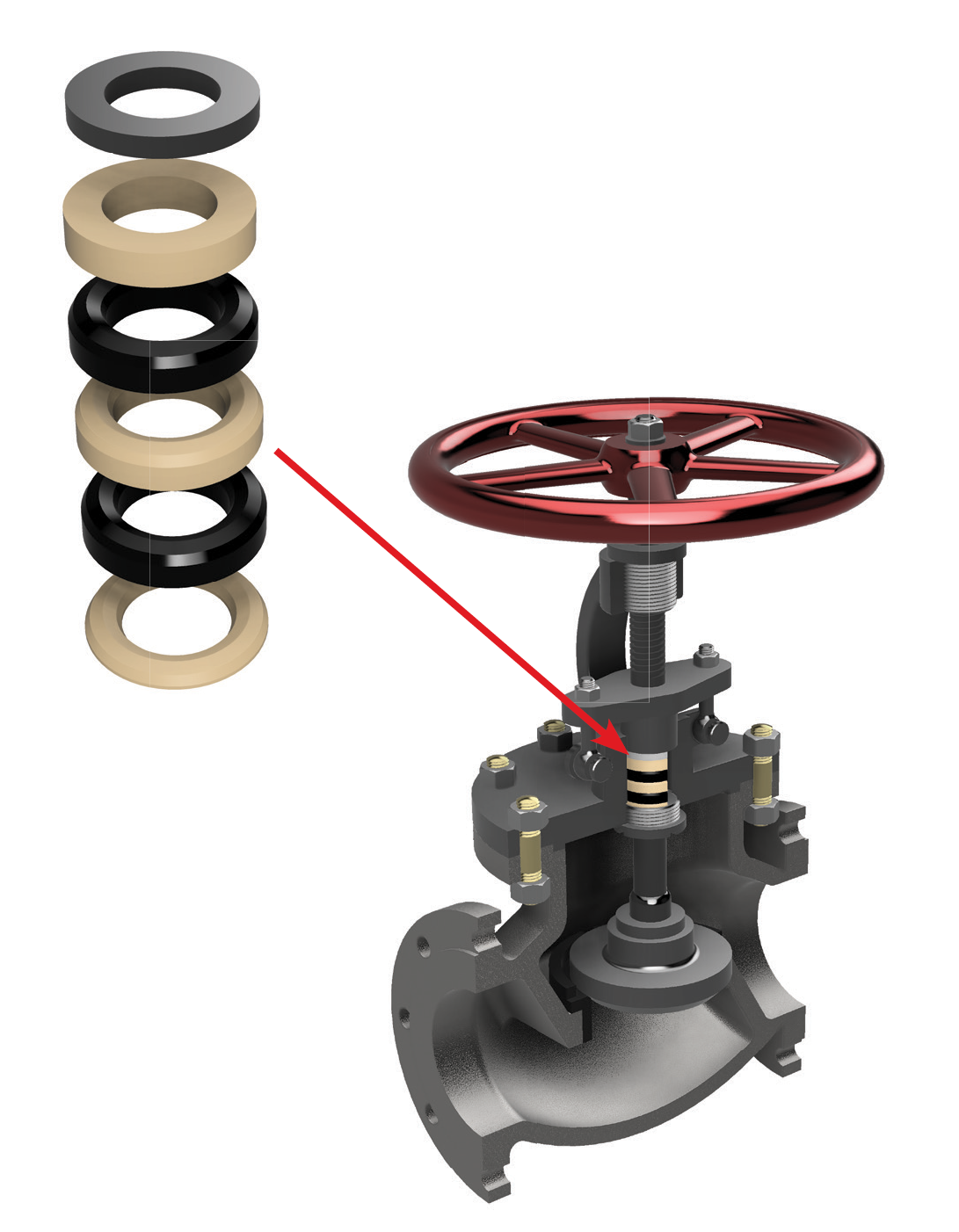 Kalrez® KVSP™ valve stem packing saves 56.000