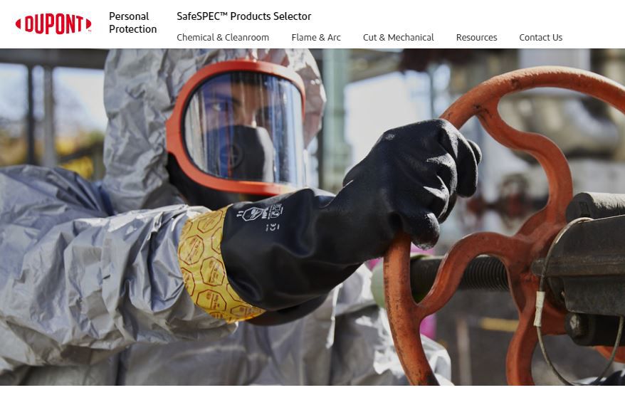 A simple guide from DuPont™ on selecting personal chemical protection