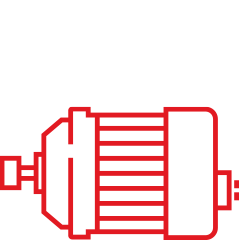 Hybrid & electric power motors electronics icon