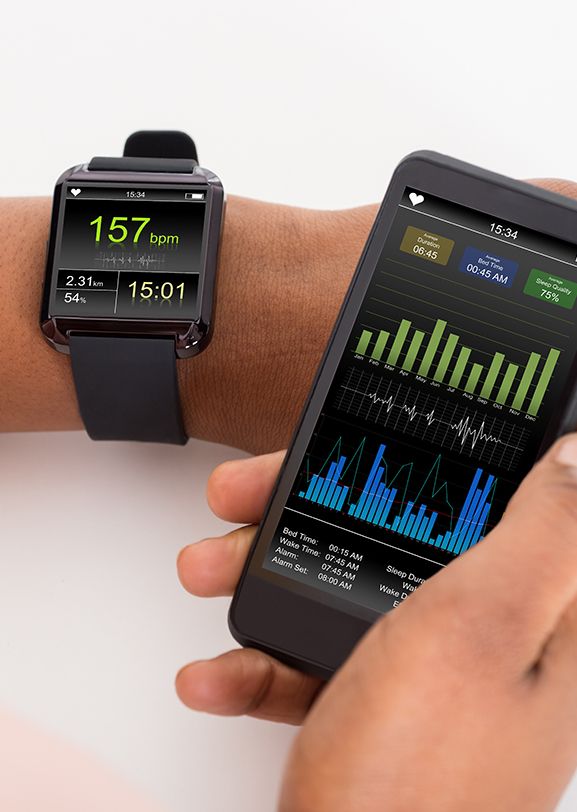 Wearable wrist device and smart phone