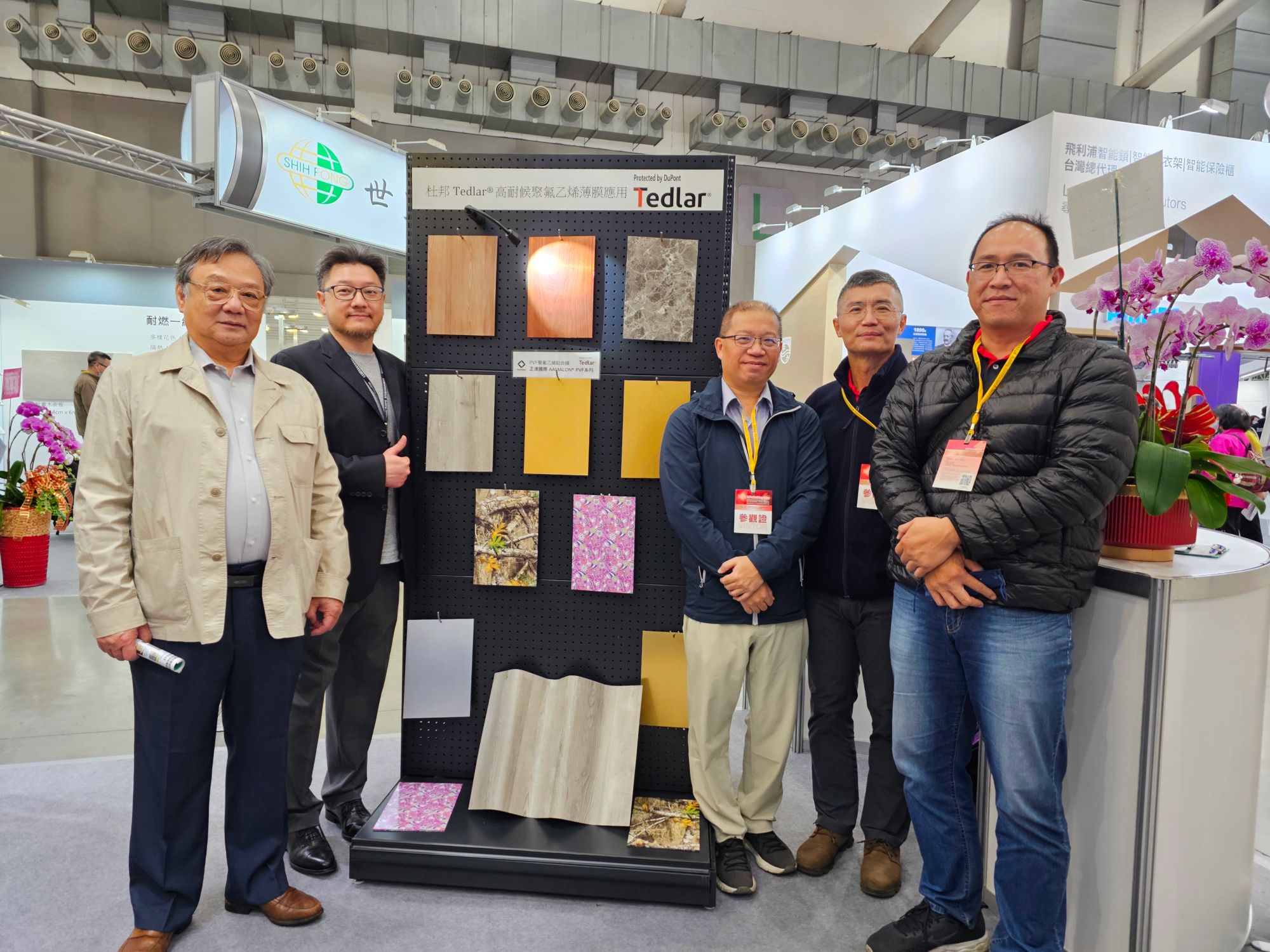 Coryor and Tedlar® Team Showcasing printed films at the Taipei Building Show Booth