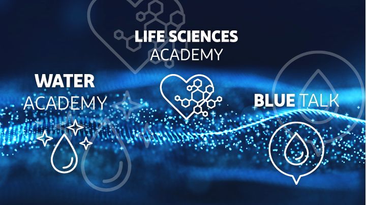 Water Academy, Life Sciences Academy, and Blue Talk Webinars for Water Expertise