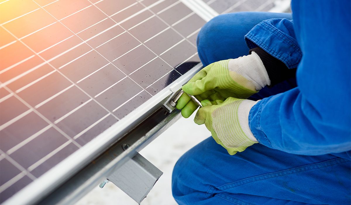 Solar panel installation