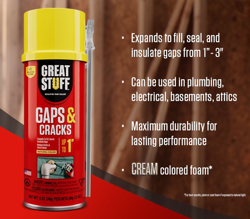 GREAT STUFF - Gaps And Cracks Insulating Foam Sealant 12 oz