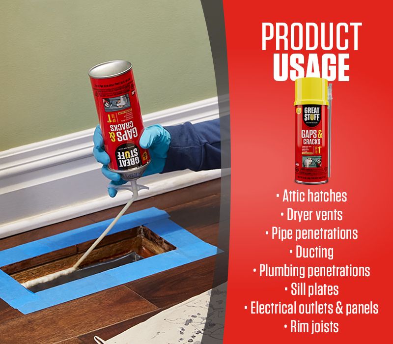 Great Stuff 12 oz Gaps & Cracks Smart Dispenser Insulating Foam Sealant