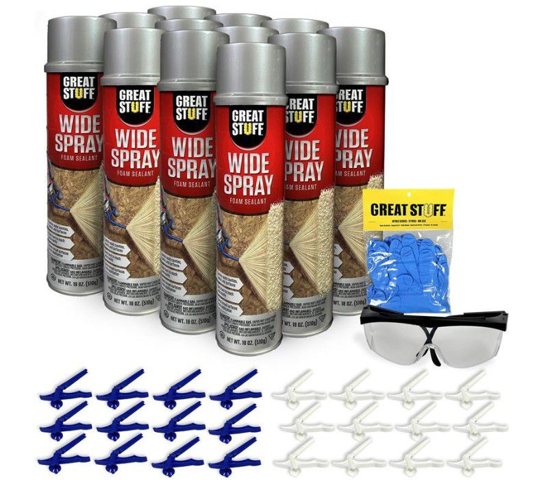 Wide Spray 12 Pack Foam Sealant 