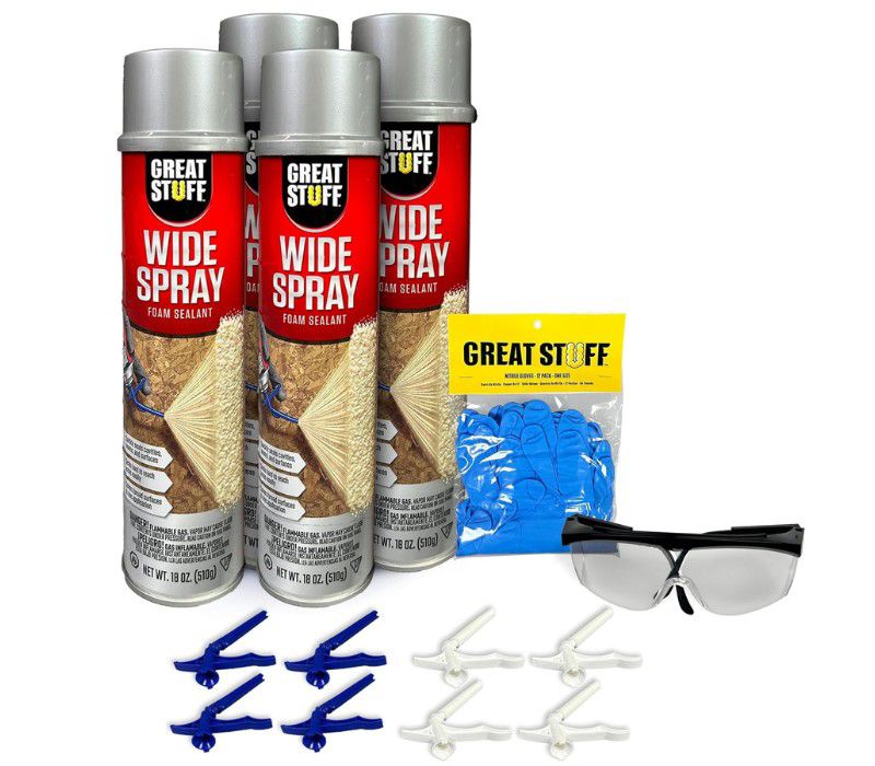 Wide Spray 4 Pack Foam Sealant