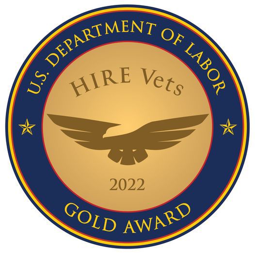 Gold HIRE Vets Medallion Award