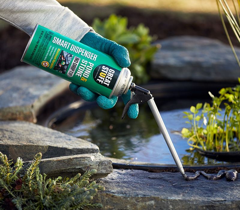 Creating Tranquil Water Features using Great Stuff Pond & Stone with Smart  Dispenser ™ 