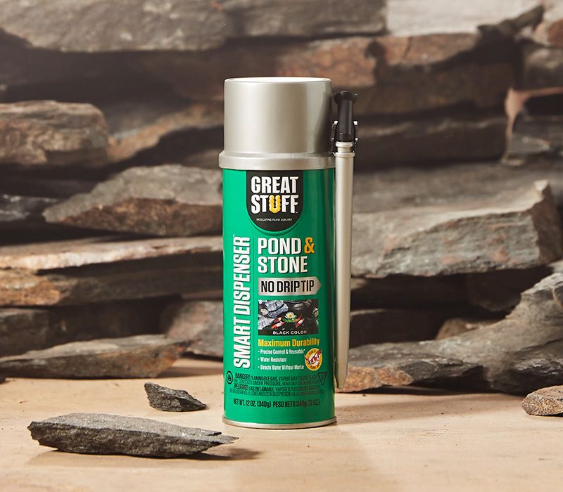 Great Stuff Pond & Stone Black Polyurethane Foam Insulating Sealant 12 oz | GR6231