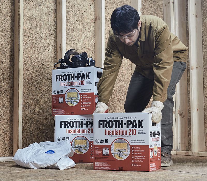 Froth-Pak Low GWP 210 Insulation Foam Kit 484 oz Spray Gun Indoor/Outdoor  Spray Foam Insulation in the Spray Foam Insulation department at