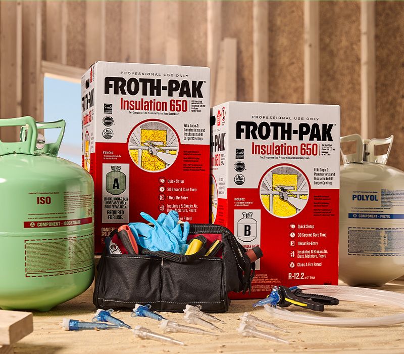 Froth-Pak 210 Spray Foam Sealant Insulation Kit 12031897