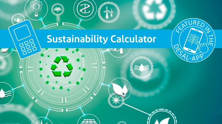 Sustainability calculator is a part of the Desalination app.