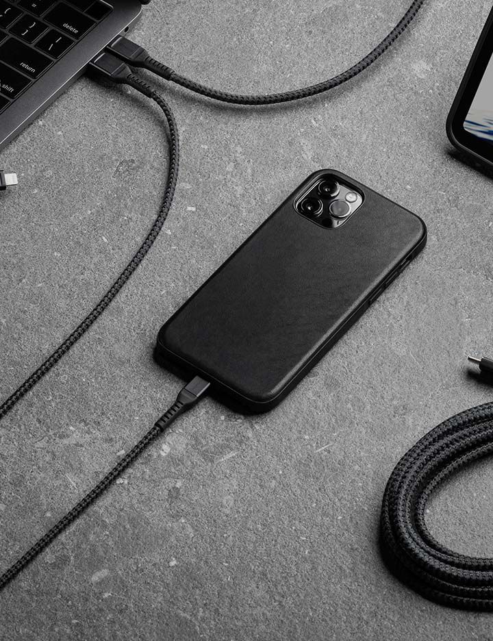 Kevlar® providing durability in a variety of Nomad® cell phone charging cables