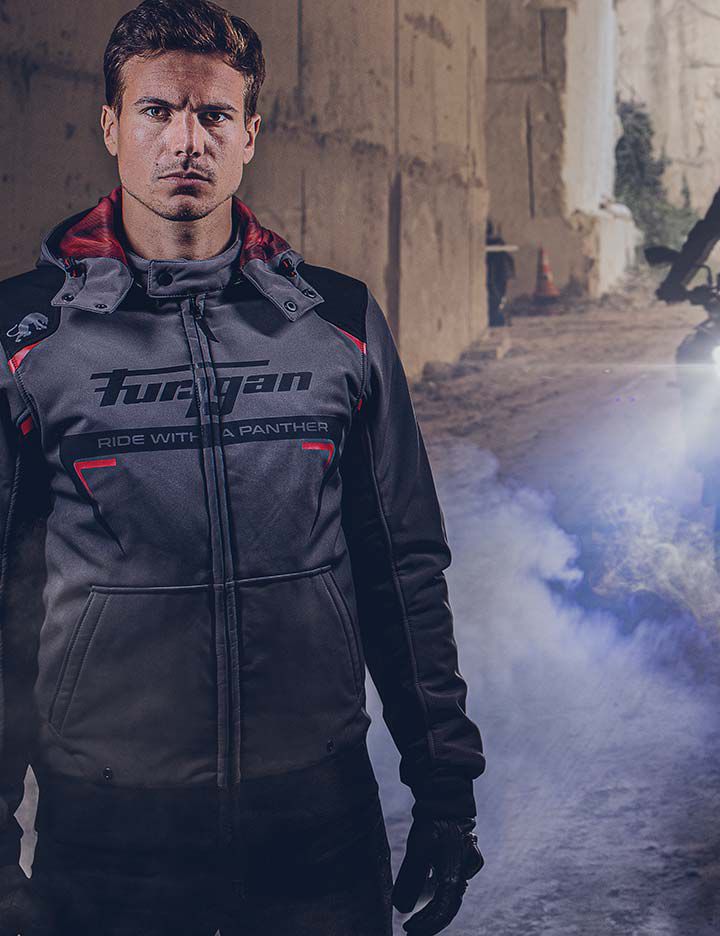 Kevlar® providing superior abrasion resistance in Furygan men's motorcycle apparel