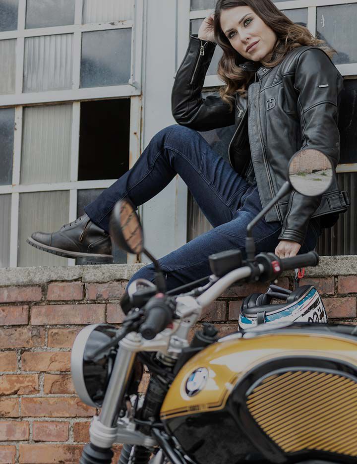 Durable Hevik women's motorcycle apparel made with Kevlar®
