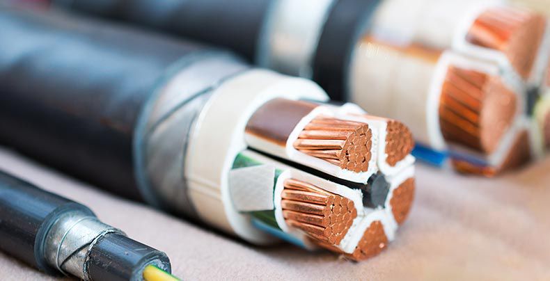 Cross-section of next generation electrical wire and cable with jacketing material