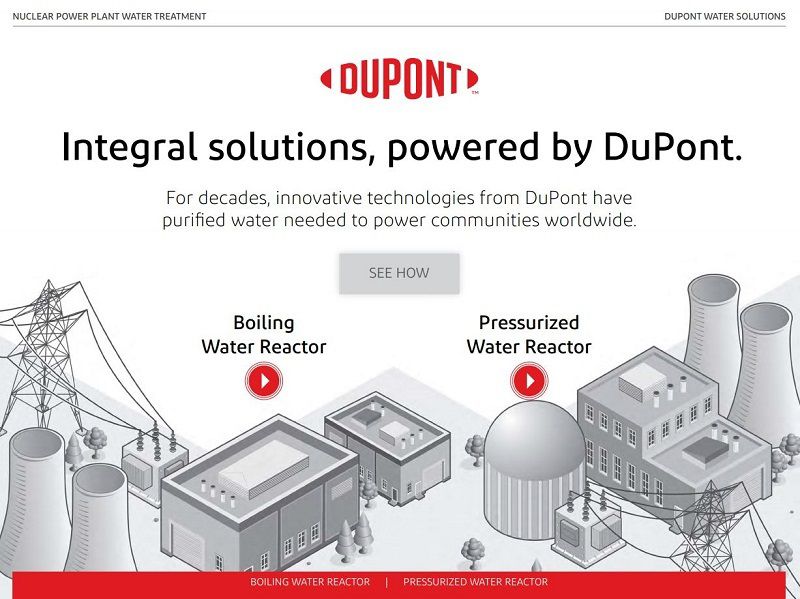 Interactive PDF cover will illustration of water reactors in a nuclear power generation plant 